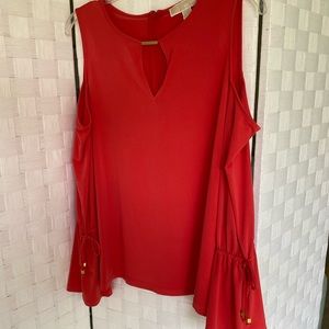 L Michael Kors Cold Shoulder Top
